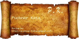 Puchner Kata névjegykártya